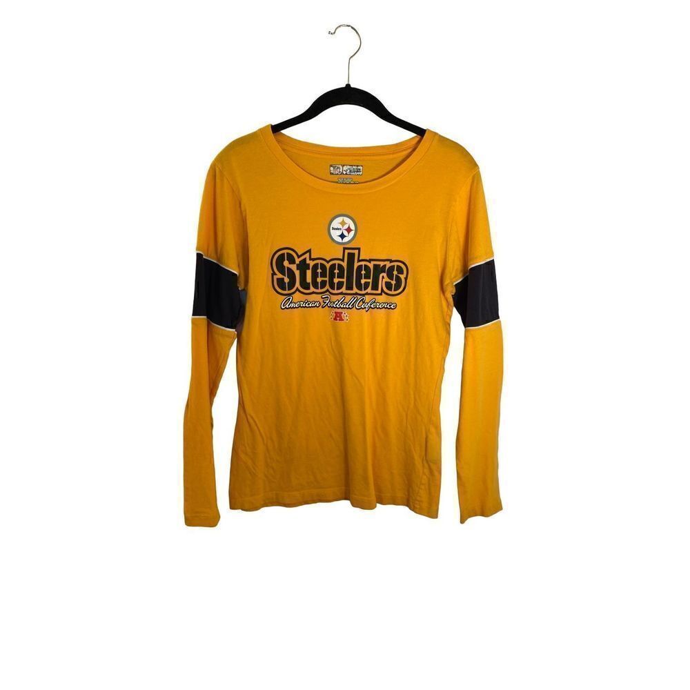 NFL Steelers football long sleeve graphic T-shirt size medium ￼